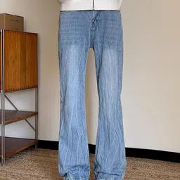 StyleCast x Revolte Men Wide Leg Mid-Rise Medium Shade Jeans-image-60