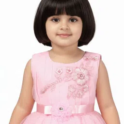 Aarika Floral Net Fit & Flare Dress image 5