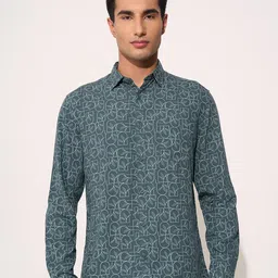 Peregrine by Pantaloons Men Floral Printed Spread Collar Casual Shirt-picture-34