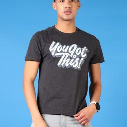 V-Mart Men Typography Printed Round Neck Cotton T-shirt-picture-27
