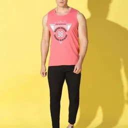 WOOSTRO Men Pack of 2 Typography Printed Round Neck Slim Fit Printed T-shirts image 2