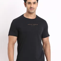 Indian Terrain Men Typography Printed Round Neck Pure Cotton T-shirt-picture-17