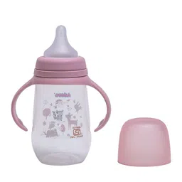 Adore Kids Nok Nok Wide Neck Feeding Bottle With Twin Handle - 250 ml - Pink image 3