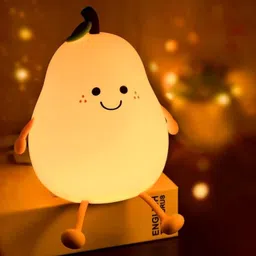 desidiya Smile Pear Shape Silicone LED Night Light - Bedside Lamp# Table Lamp-picture-10