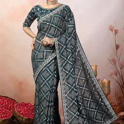Stylum Embellished Gotta Patti Bandhani Saree-picture-29