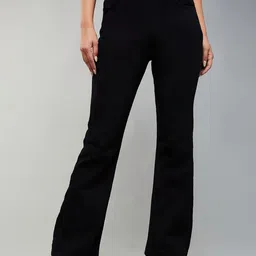 DOLCE CRUDO Women Wide Leg High-Rise Stretchable Jeans-image-61