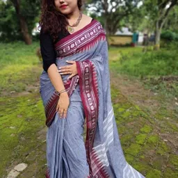 Bengal S Ethnic Motifs Woven Design Pure Cotton Saree-image-78