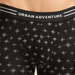 URBAN ADVENTURE Men Printed Moisture Wicking Trunk 1UAM-015-P(BLACK) image 2