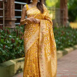 ZIKARAA Woven Design Zari Saree-picture-33