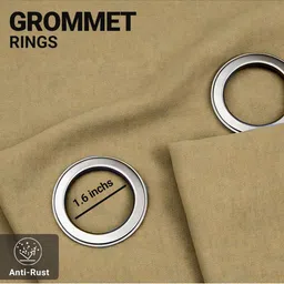 Deco Window Yellow Set of 2 Black Out Door Curtain image 4