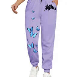 TABADTOD Women Printed Relaxed Joggers-image-86