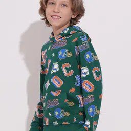 Jack & Jones Junior Boys Printed Hooded Sweatshirt image 4