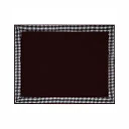 Home Heart Brown Cotton 2-Seater Table Cover with Patchwork details image 2