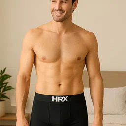 HRX by Hrithik Roshan Pack Of 2 Breathability Anti-Bacterial Short Trunks PACK OF 2-HRX-MO image 4