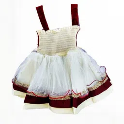 dress collection Baby Girls Midi/Knee Length Festive/Wedding Dress (Multicolor, Sleeveless)Nice Dress image 3