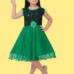FASSY Girls Embellished Fit & Flare Dress-image-71