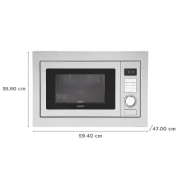 elica EPBI MW 250 25L Built-in Microwave Oven with 10 Autocook Menus (Stainless Steel) image 2