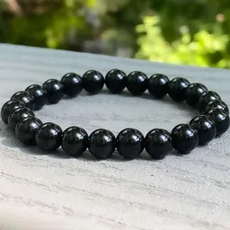 Inites Black Beaded Adjustable Elastic Bracelet-picture-31