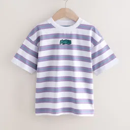 NEXT Boys Pack of 3 Drop-Shoulder Sleeves Pure Cotton T-shirt image 2