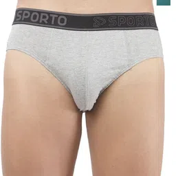 Sporto by Macho Men Pack Of 2 Cotton Basic Briefs Sporto_M1010-G(1)-Prt(1)-S-image-83