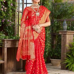 Anouk Rustic Polka Dot Banarasi Saree-picture-10