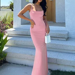 StyleCast Women Shoulder Straps Bodycon Maxi Dress-picture-35