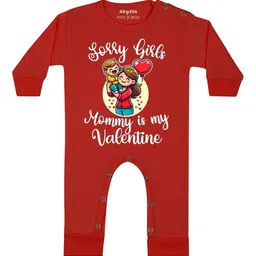 Arvesa Infants Sorry girls Mommy My Valentine Printed Bodysuit-picture-16