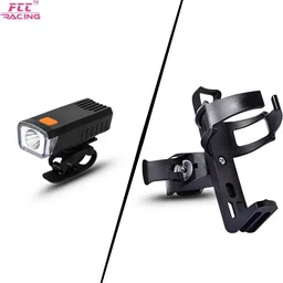 fcc racing Bicycle Adjustable Bottle Cage & Front Light Combo Lightweight Bottle Holder & LED Front Light image 5