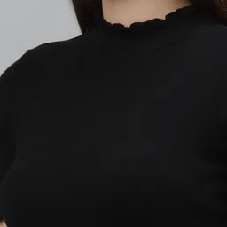 Friskers Women Pack Of 2 High Neck Cotton Fitted Tops image 3