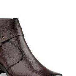 Bxxy Men Height Increasing Elevator Square Toe Block Heel Ring Boots image 5