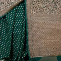 Snofi Creation Ethnic Motifs Zari Art Silk Banarasi Saree image 2