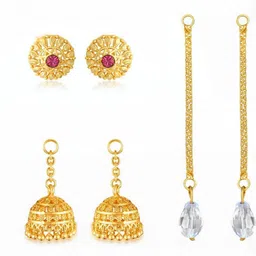 VIVASTRI Women Gold-Plated Alloy Earrings-picture-24