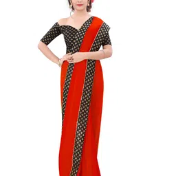 Flip The Style Zari Pure Georgette Saree-image-47