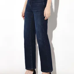 ONLY Women Solid Flared High Rise Light Fade Stretchable Jeans image 3