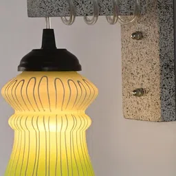 SOMIL Green Glass Cylinder Printed Wall Lamps-picture-34