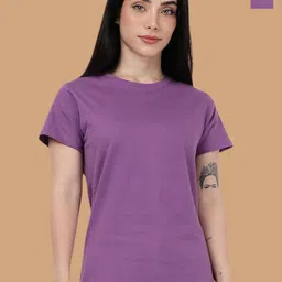 Kryptic Women Pack of 2 Relaxed Fit Pure Cotton Lounge Tshirts-image-94