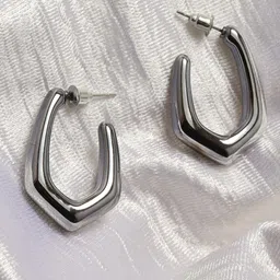 Maansh Contemporary Hoop Earrings image 1