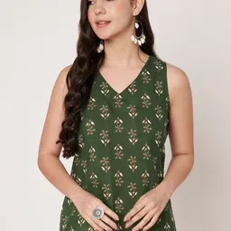 SPARSA Floral Print Cotton Top image 3