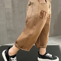 StyleCast x Revolte Boys Regular Fit Mid-Rise Light Fade Printed Jeans image 4