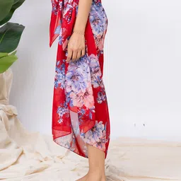 Aoba Floral Sarong Swimwear Cover-Up Bottom image 2