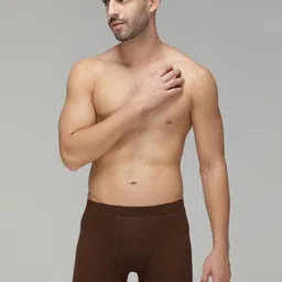 CAVENDERS Pack Of 3 Brown Cotton Basic Briefs image 2