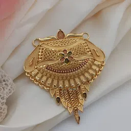 bhagavati creation Bhagavati Gold-plated Brass Pendant-picture-15