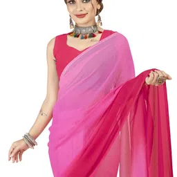 Moda Rapido Women Ombre Saree With Blouse Piece image 4