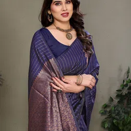 VEDANT VASTRAM Woven Design Zari Saree image 5