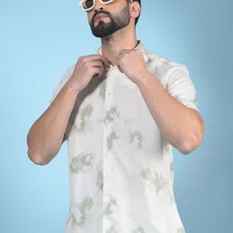 Crimsoune Club Men Classic Slim Fit Floral Opaque Printed Casual Shirt-picture-31