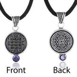 MEMOIR Silver-Plated Circular Pendants with Chains image 3