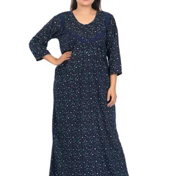 CHUI MUI Printed Maxi Nightdress image 4