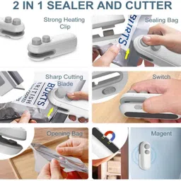 jptouch Bag Sealer Machine Mini Portable Hand Held Heat Sealer image 3