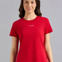 Skechers Round Neck Pure Cotton Regular Fit Interlock T-Shirt-picture-35