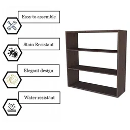 carvedcreations Containers Kitchen Rack Engineered Wood Multipurpose Wall Shelf Wood image 5